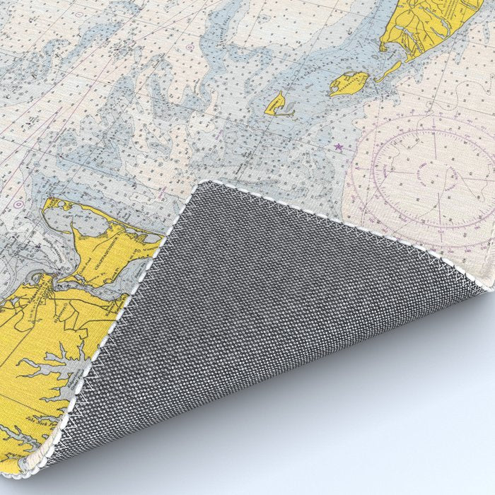 Vintage Map of The Nantucket Sound (1966) Rug Gallery Image 4