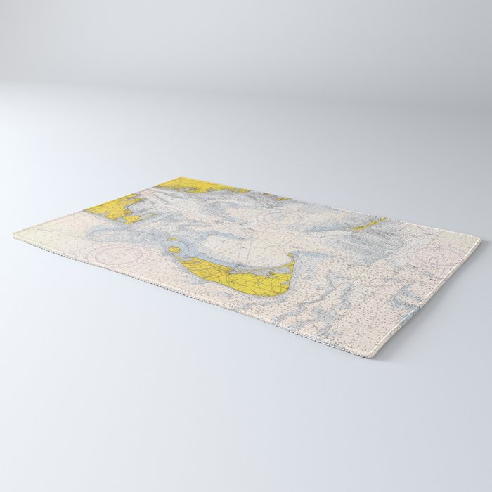Vintage Map of The Nantucket Sound (1966) Rug Gallery Image 3