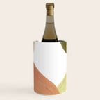 Abstract terracotta and green shapes Wine Chiller Gallery Image 1