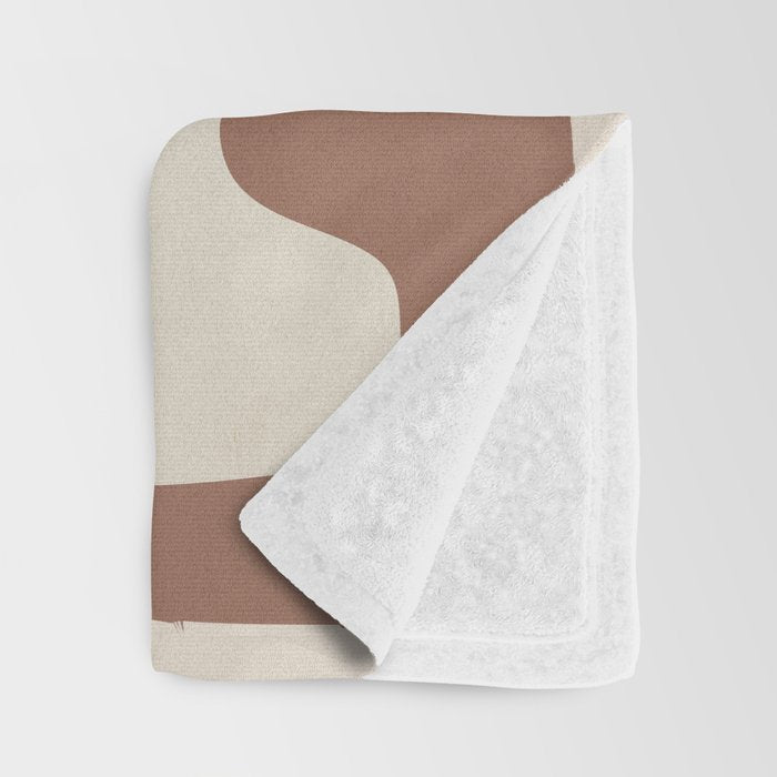 Mocha Movement 1 Throw Blanket Gallery Image 3