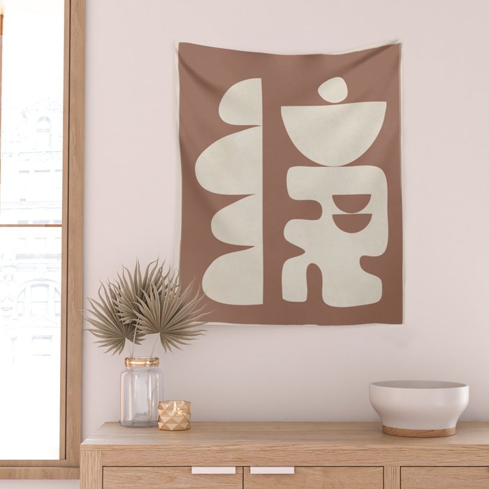 Mocha Movement 1 Wall Tapestry Gallery Image 2