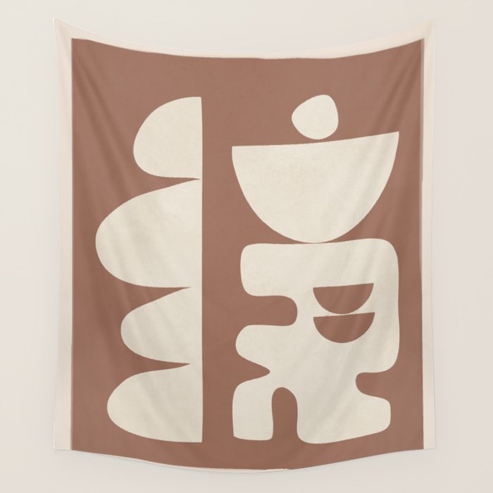 Mocha Movement 1 Wall Tapestry Gallery Image 4