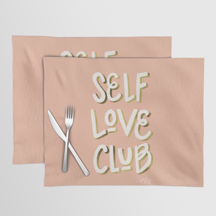 Self Love Club - Blush & Gold Palette Placemat Gallery Image 1