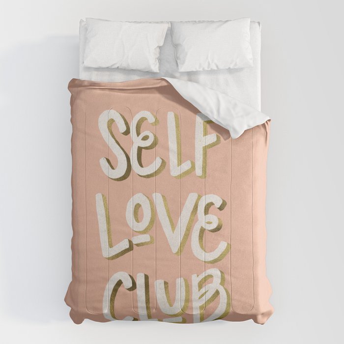 Self Love Club - Blush & Gold Palette Comforter Gallery Image 1