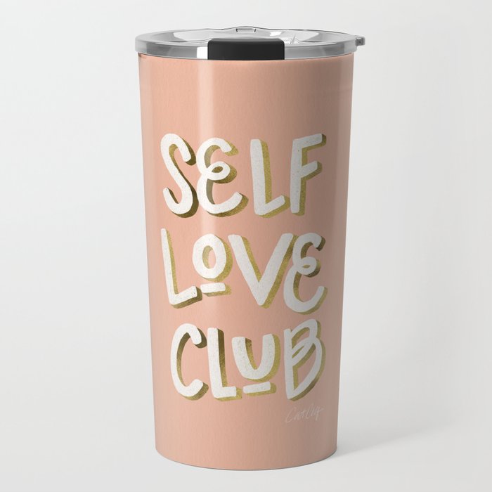 Self Love Club - Blush & Gold Palette Travel Mug Gallery Image 1
