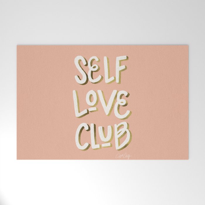 Self Love Club - Blush & Gold Palette Welcome Mat Gallery Image 1