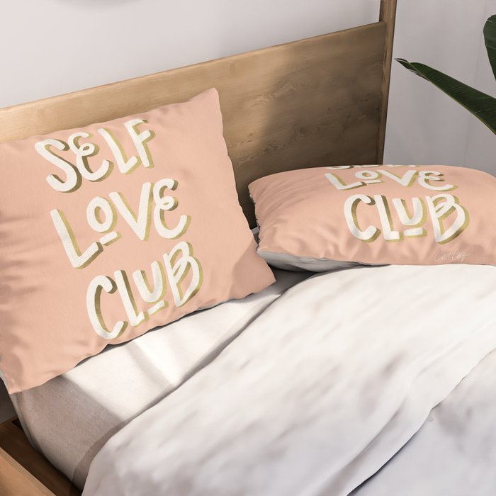 Self Love Club - Blush & Gold Palette Pillow Sham Gallery Image 2