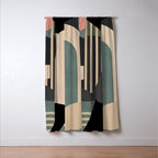 Abstract Geometric Shapes 165 Window Curtain Gallery Image 3