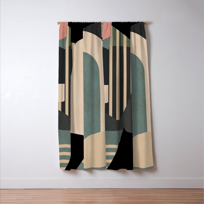 Abstract Geometric Shapes 165 Window Curtain Gallery Image 3