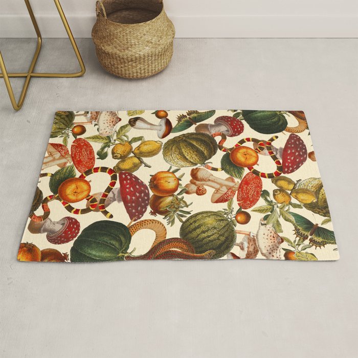 Mysterious Mushroom Forest  Rug Gallery Image 1
