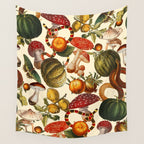 Mysterious Mushroom Forest  Wall Tapestry Gallery Image 4