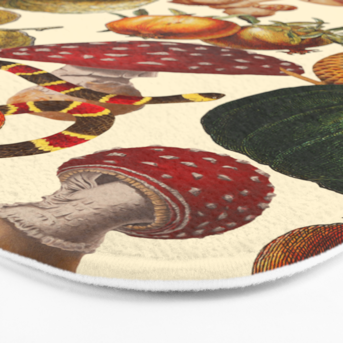 Mysterious Mushroom Forest  Bath Mat Gallery Image 3