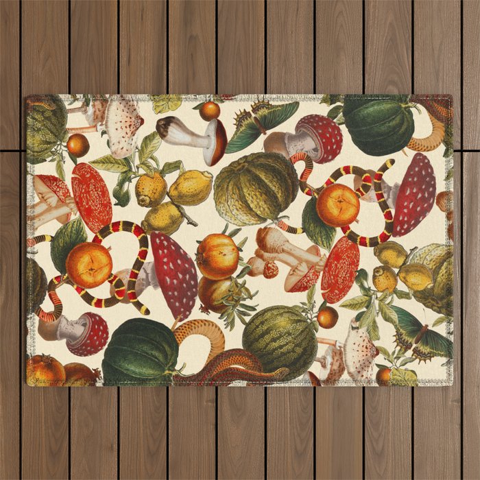 Mysterious Mushroom Forest  Outdoor Rug Gallery Image 1
