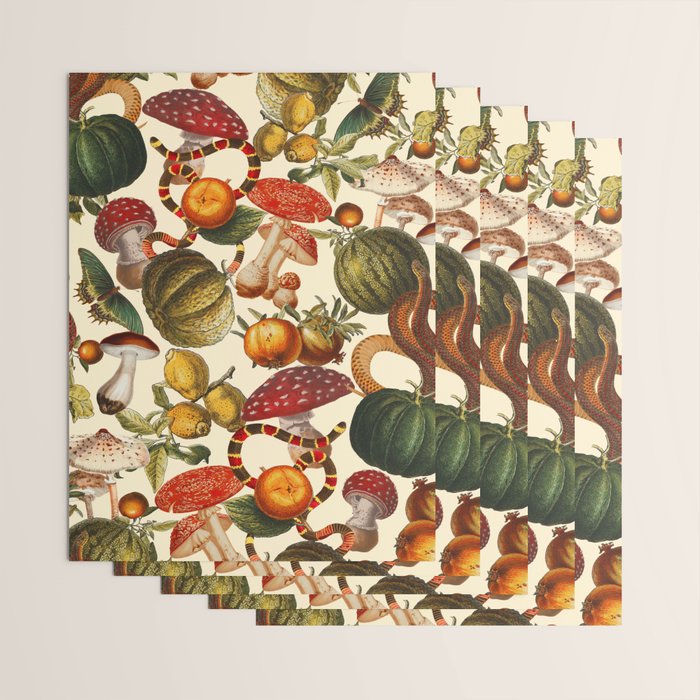 Mysterious Mushroom Forest  Wrapping Paper Gallery Image 3