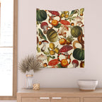 Mysterious Mushroom Forest  Wall Tapestry Gallery Image 2