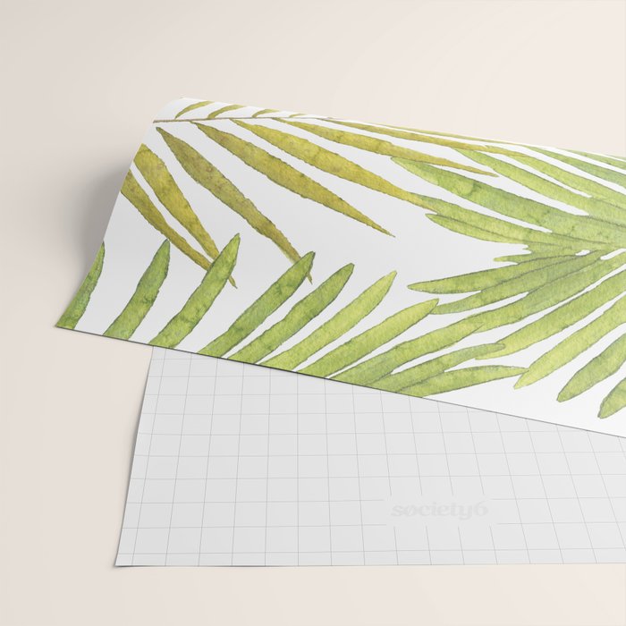 Palms on White Wrapping Paper Gallery Image 2