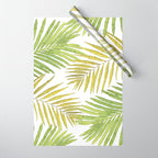 Palms on White Wrapping Paper Gallery Image 1