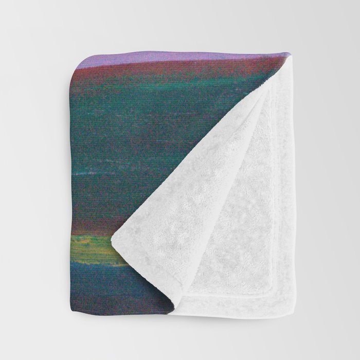 Green & Gold Abstract Throw Blanket Gallery Image 3
