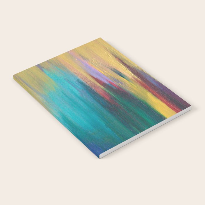 Green & Gold Abstract Notebook Gallery Image 2