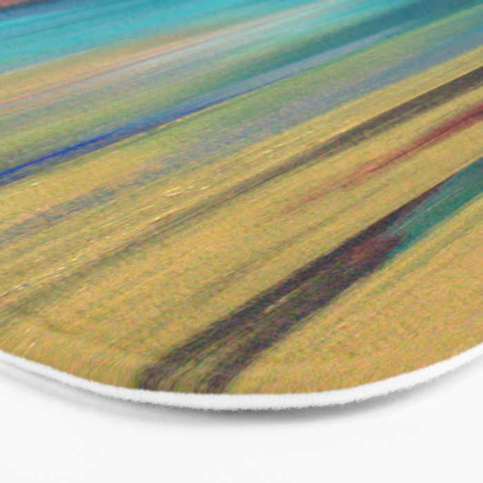 Green & Gold Abstract Bath Mat Gallery Image 3