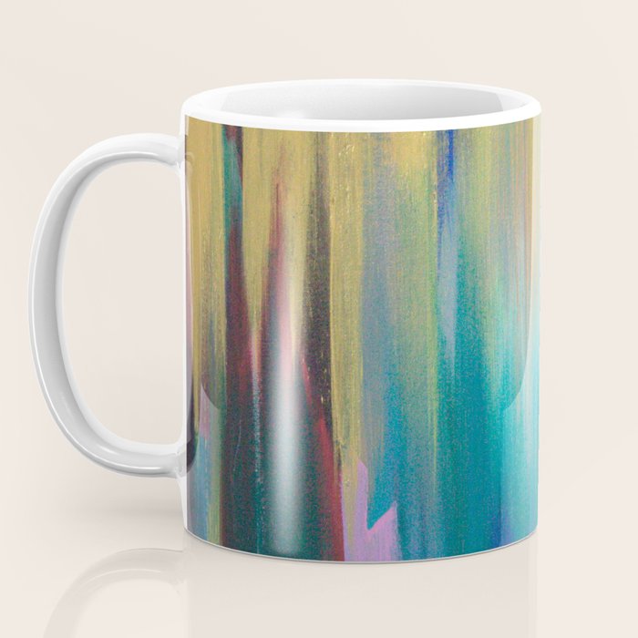 Green & Gold Abstract Coffee Mug Gallery Image 3