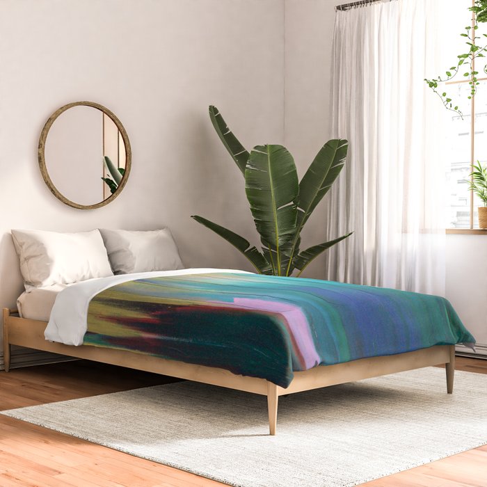 Green & Gold Abstract Comforter Gallery Image 2