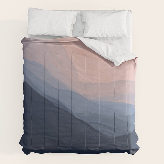 Waves In Texture - Blue & Beige Comforter Gallery Image 2
