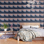 Waves In Texture - Blue & Beige Wallpaper Gallery Image 3