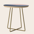 Waves In Texture - Blue & Beige Side Table Gallery Image 1