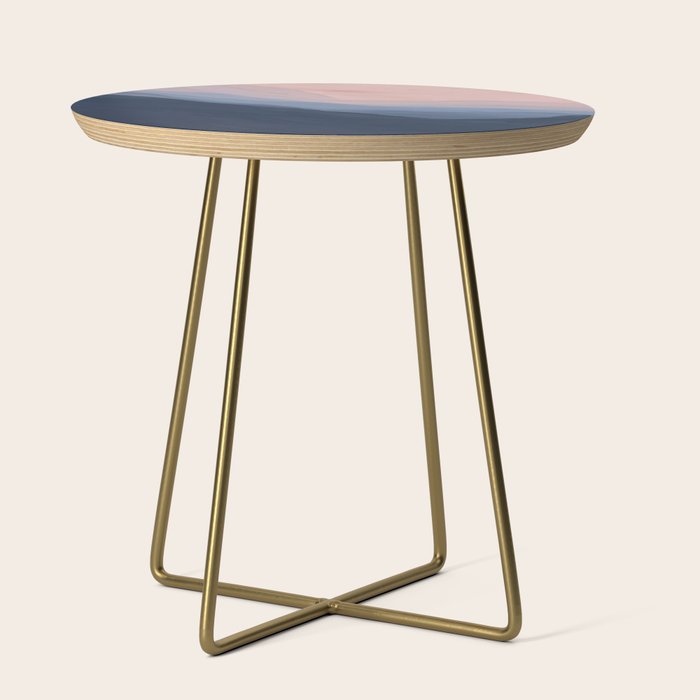 Waves In Texture - Blue & Beige Side Table Gallery Image 1