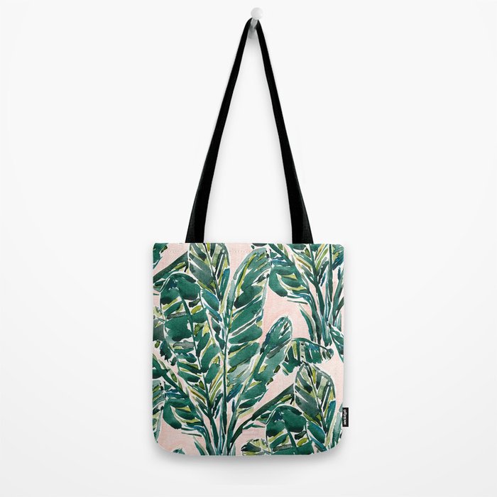 BIG FEELINGS Banana Leaf Tropical Tote Bag Gallery Image 2