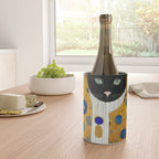Klimt Cat with Green Eyes and Warm Shawl Wine Chiller Gallery Image 4