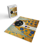 Klimt Cat with Green Eyes and Warm Shawl Jigsaw Puzzle Gallery Image 2