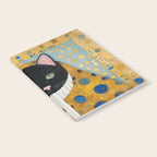 Klimt Cat with Green Eyes and Warm Shawl Notebook Gallery Image 2