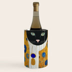 Klimt Cat with Green Eyes and Warm Shawl Wine Chiller Gallery Image 1