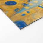 Klimt Cat with Green Eyes and Warm Shawl Welcome Mat Gallery Image 2
