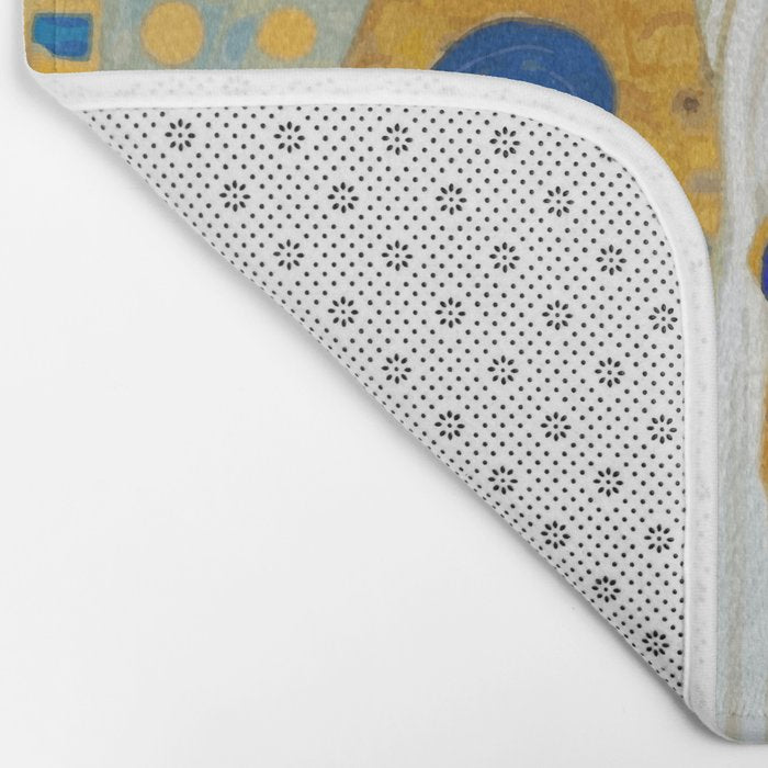 Klimt Cat with Green Eyes and Warm Shawl Bath Mat Gallery Image 2