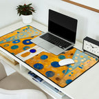 Klimt Cat with Green Eyes and Warm Shawl Desk Mat Gallery Image 2