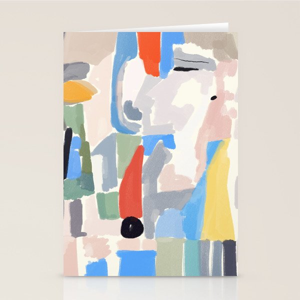 Abstract color pieces Stationery Card Gallery Image 1