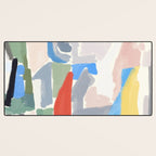 Abstract color pieces Desk Mat Gallery Image 3
