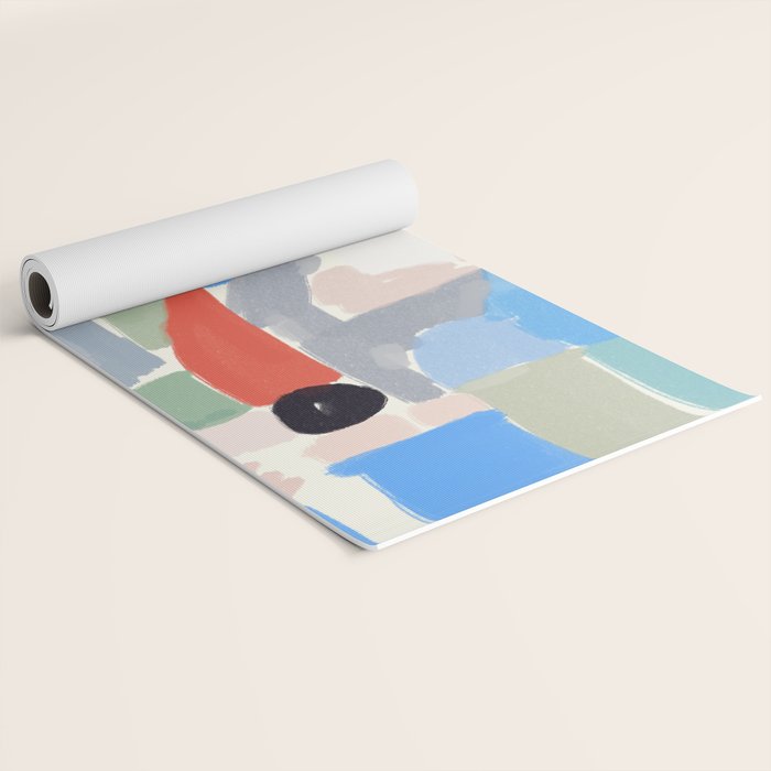 Abstract color pieces Yoga Mat Gallery Image 2
