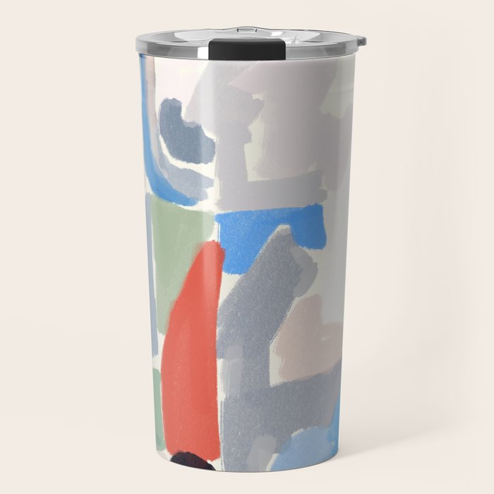 Abstract color pieces Travel Mug Gallery Image 1