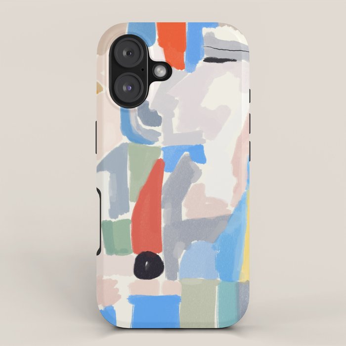 Abstract color pieces iPhone Case Gallery Image 1