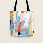 Abstract color pieces Tote Bag Gallery Image 1