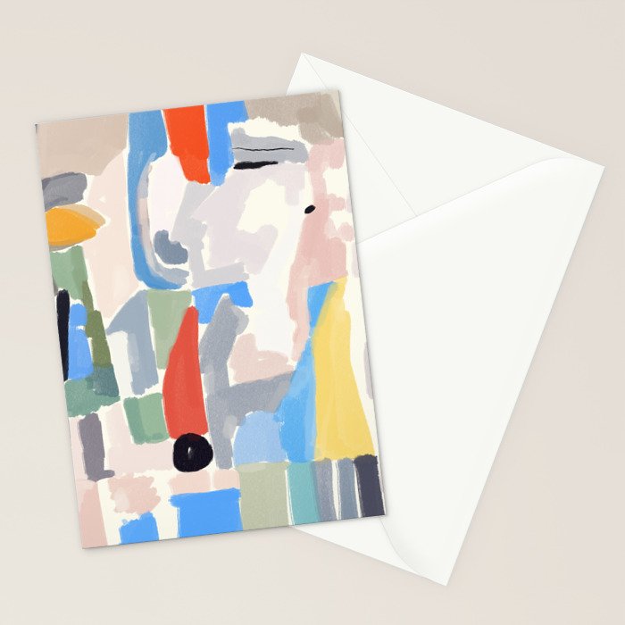 Abstract color pieces Stationery Card Gallery Image 2