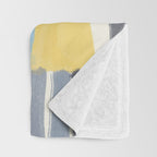 Abstract color pieces Throw Blanket Gallery Image 3