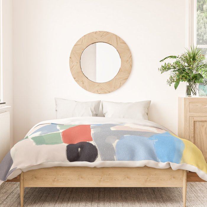 Abstract color pieces Duvet Cover Gallery Image 3