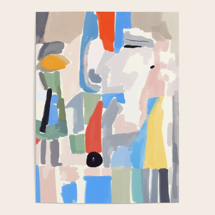 Abstract color pieces Poster Gallery Image 1