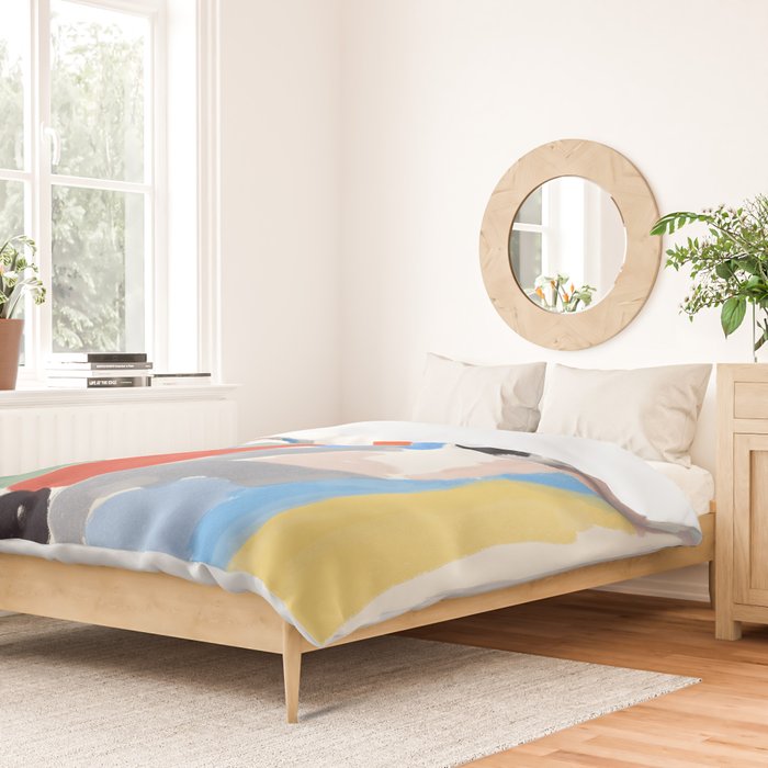 Abstract color pieces Duvet Cover Gallery Image 2