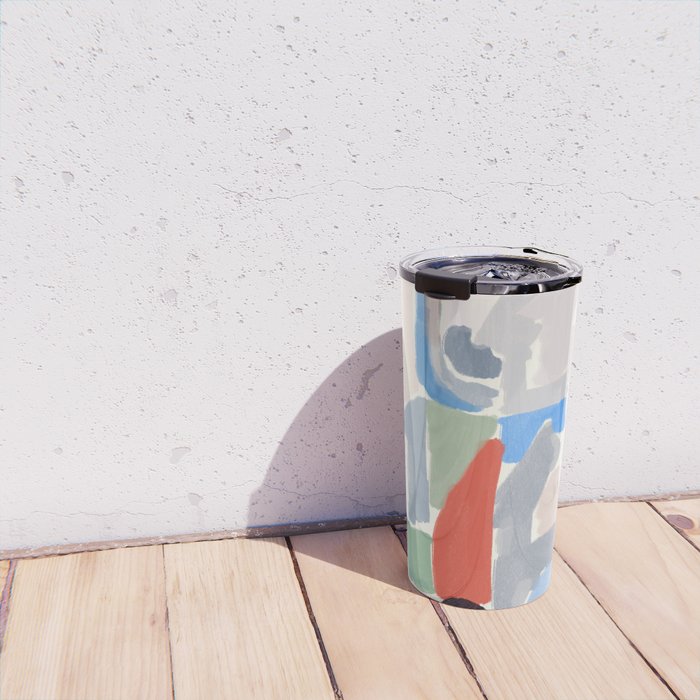 Abstract color pieces Travel Mug Gallery Image 4